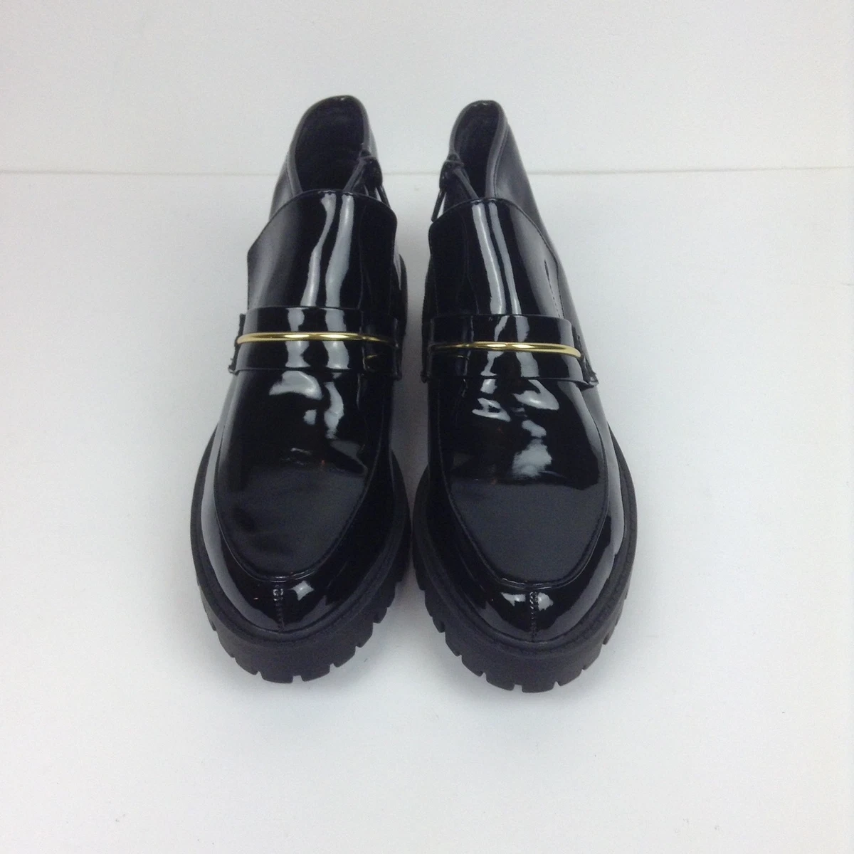 Bottines vernies sales noires texto