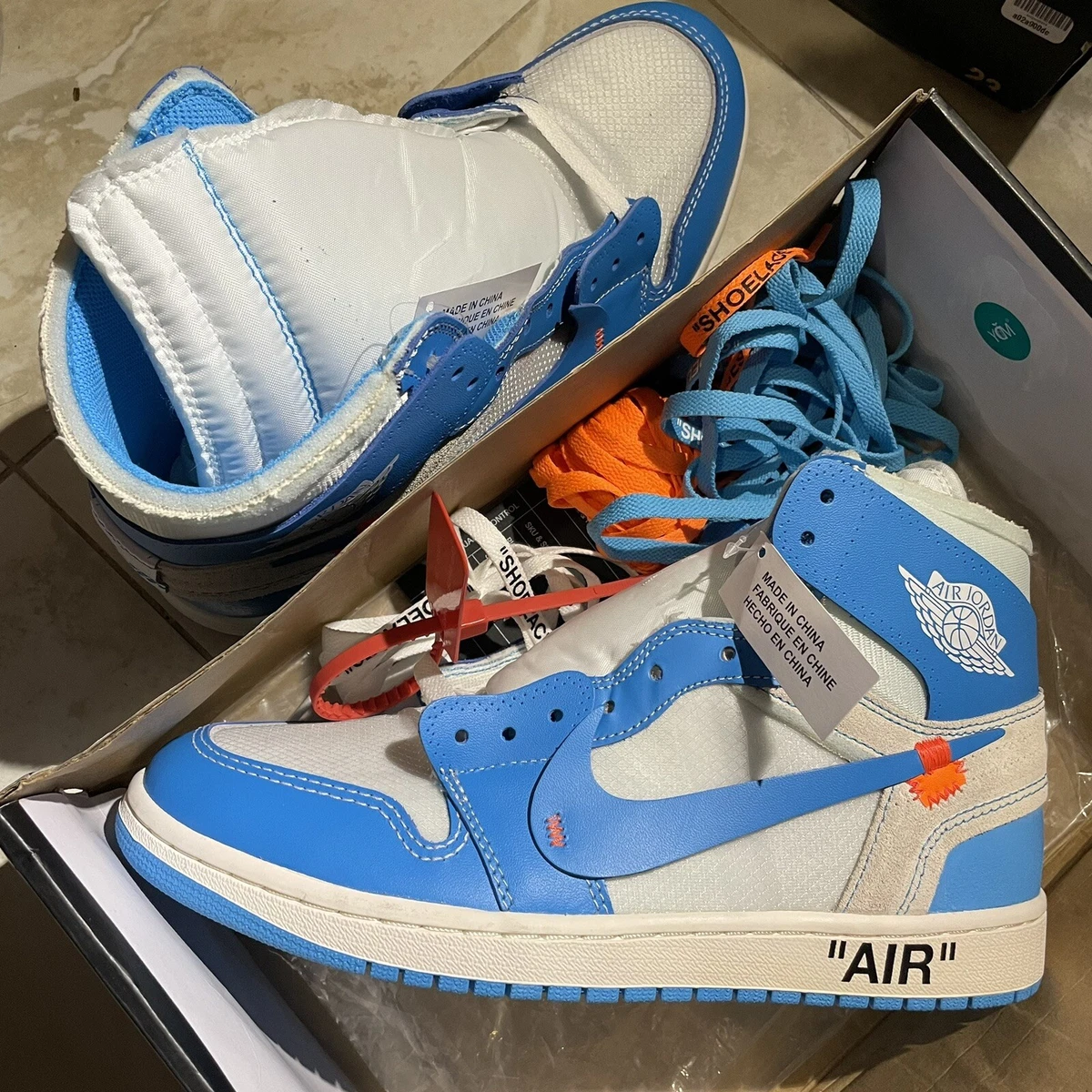 Off white hotsell unc box