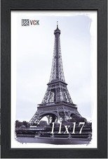   1 pack   VCK Black Frames 11x17 Solid Wood Picture Frames Wall Mounting