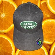NWOT DF Black Land Rover Hook and Loop Closure Adjustable Baseball Hat Cap