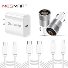 For Samsung Galaxy S25 S24 S23 Plus USB Type C Fast Wall Car Charger USB C Cable