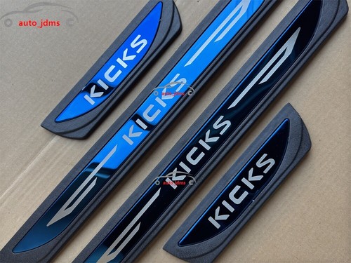 For Nissan Kicks Accessories Car Door Scuff Sill Cover Panel Step Protector Trim - Picture 18 of 92