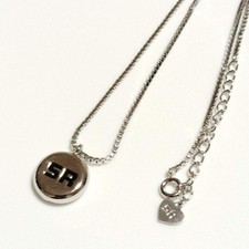 Near mint SONIA RYKIEL logo Silver necklace S...