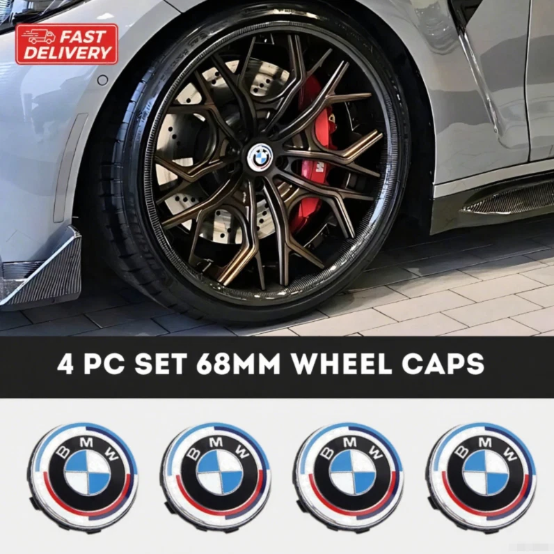 4PC SET Wheel Caps 50th Anniversary Wheel Center Emblem Logo Fit For BMW 2.75IN⭕ Foto 3 de 4