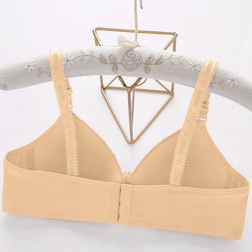 Cómodo Bralette de Encaje Inalámbrico para Mujer Transpirable Cobertura Completa Elevación y - Imagen 16 de 42