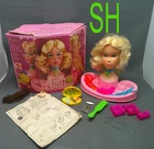 1972 Vintage Barbie Beauty Center Mattel Makeup Growing Hair Box Accessories