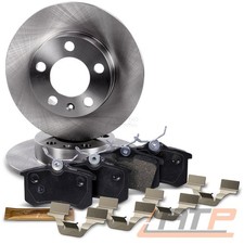 BREMSSCHEIBEN VOLL Ø230 + BELÄGE HINTEN FÜR AUDI A3 SEAT IBIZA LEON SKODA FABIA