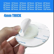 Selbstklebende Rund Silikon Gummi Scheiben Matte Antirutsch 4mm Dick,  12-100mm