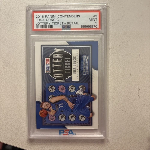 5174 Luka Doncic 2018 Panini Contenders #3 Lottery Ticket Retail RC PSA 9