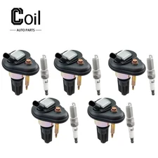 5pcs Ignition Coil and Spark Plug For Colorado Chevrolet L5 3.5L 2004-2006