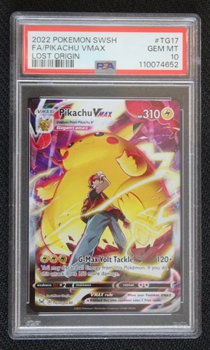 New Listing2022 Pokemon SWSH FA Pikachu VMAX #TG17 Lost Origin PSA 10 GEM MT