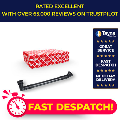 Crank Case Breather Pipe Hose fits BMW 528 E39 2.8 98 to 00 11611432559 Febi New