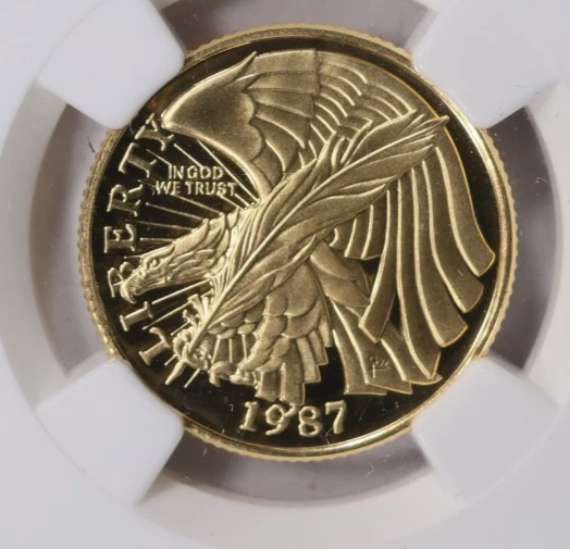 1987-W U.S. Constitution Bicentennial Gold $5 NGC PF70 ULTRA CAMEO - Image 3 of 3