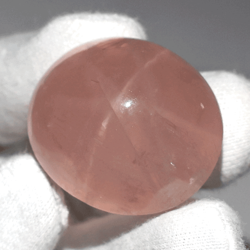 Cuarzo Rosa Estrella Natural 180 CT - Cúpula Alta 33MM Cabujón - Piedra Preciosa de Coleccionista - Imagen 4 de 11