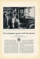 Magazine Ad - 1929 - AT&T / Bell System - Telephone Grows with Country