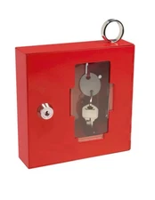 BARSKA Emergency Key Box w/ Attached Hammer and Key in Red, AX11826