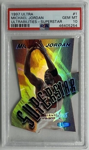 1997 Ultra Michael Jordan #1 Ultrabilities - Super Star PSA 10 POP 22 GOAT RARE