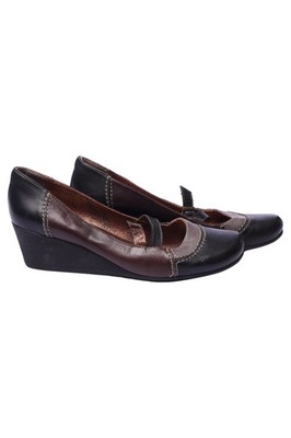 bata Damen Pumps Gr. 39 Schwarz Business Keilabsatz Mary Jane Stil