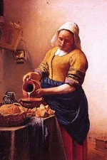 The Milkmaid Johannes Vermeer Poster Print