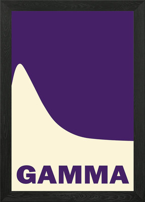 Gamma Distibution Framed Wall Art Poster Canvas Print Picture