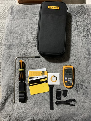 #ad #ad New Fluke 922 Kit AirFlow Meter HVAC Pressure Velocity Flow Meter Kit $600.00