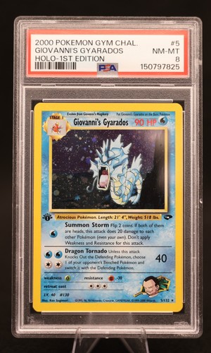 Giovanni's Gyarados (1st Edition) graded PSA 8 for sale on eBay