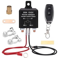 Kill Switch for Car Battery, DC 12V 200A, Remote Disconnect Switch for Car