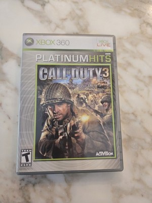 Call of Duty 3 -- Platinum Hits (Microsoft Xbox 360, 2008) Not Tested