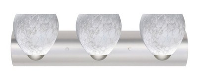 Besa Lighting 3WZ-412219-SN Bolla Bathroom Vanity Light Satin Nickel