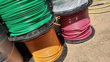 100ft 10 GAUGE THHN WIRE -ORANGE, PINK, GREEN, BLACK. 25 FT EA COPPER STRAND