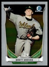 2014 Bowman Chrome Draft Pick Brett Graves  Rookie #CDP73