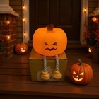 Cute Pumpkin Night Light Rechargeable Halloween Decor Pumpkin Lamp, Squishy S... — photo 1