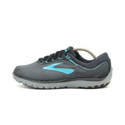 Brooks Damen PureFlow 7 Schuh Schwarz/Blau Mesh Atmungsaktiv Laufschuh EU 40.5