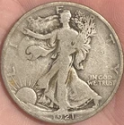 1921-P Walking Liberty Half Dollar 50c Original VG Key Date