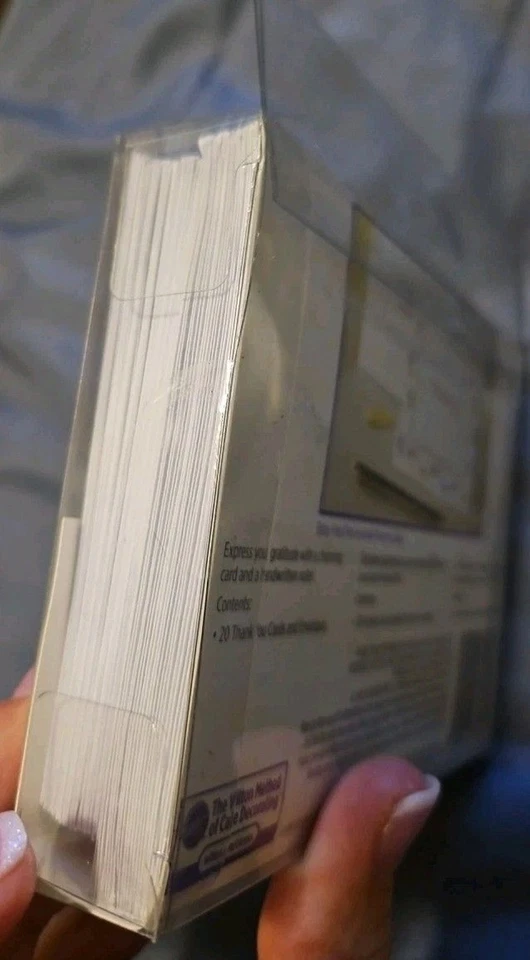 Baby Feet Footprints Shower Birth Thank You Cards Blank By Wilton Set of 20 NIB - Image 3 of 4