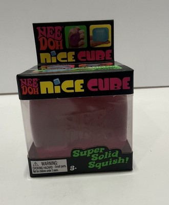 NeeDoh Nice Cube Pink, Super Solid Squish. Brand New, Factory Sealed.