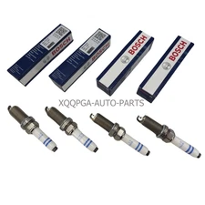 Bosch 8160 Set of 4 Double Platinum Spark Plug For A3 A4 A6 Q5 Q7 Macan GTI Golf