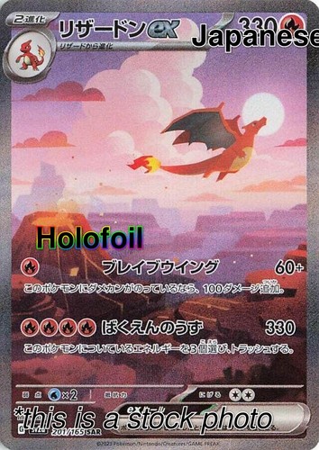 Charizard ex - 201/165 [Holofoil NM - SV2a: Pokemon Card 151 201/165]