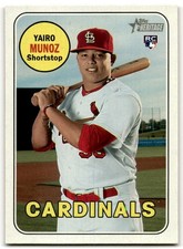2018 Topps Heritage #592 Yairo Munoz St. Louis Cardinals Rookie