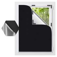 Blackout Blinds, 145 x 100CM Black Roller Blind, 1W x 1H cm, 100w � 145h Cm 