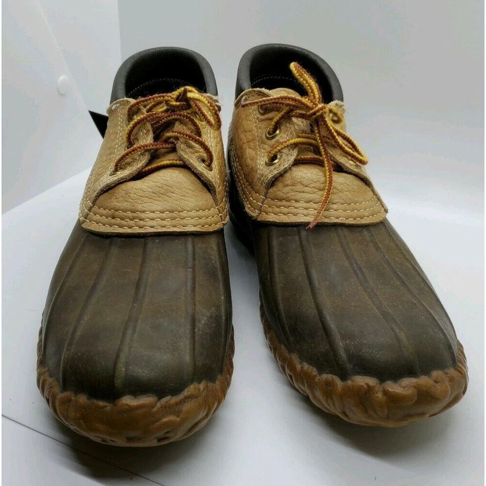 Vintage L.L. Bean Maine Hunting Shoe Men's Size 8 Ankle Duck Boots Rubber - Image 2 of 4