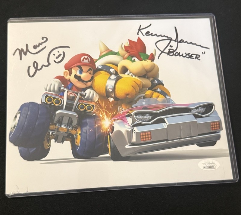 CHARLES MARTINET & KENNY JAMES Signed 8x10 Nintendo Super Mario Photo JSA COA