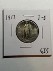New Listing1917 25c Standing Liberty Quarter Type 1 AU/UNC Better Date