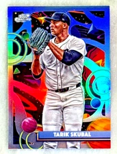 Tarik Skubal 2025 Topps Cosmic Chrome Refractor Card-#127 Detroit Tigers SP