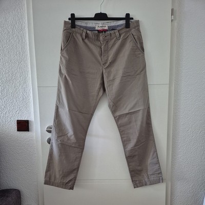 ALBERTO LOU CERAMICA MODERN Fit HOSE BEIGE W38 L34 TOP