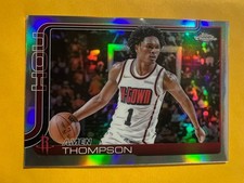 2025-26 TOPPS CHROME BASKETBALL AMEN THOMPSON ROCKETS REFRACTOR