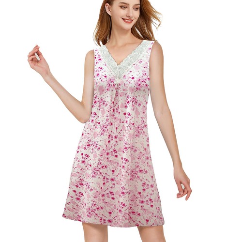 Skirt sleeveless lace Nightdress Women's Nightgowns Lace Sleeveless Night gow...