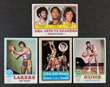 1973/74 Topps Basketball Lot 4 Cards Pat Riley