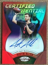 2018 Certified Potential Signatures Mirror Red Autograph #49 Austin Allen /75 RC