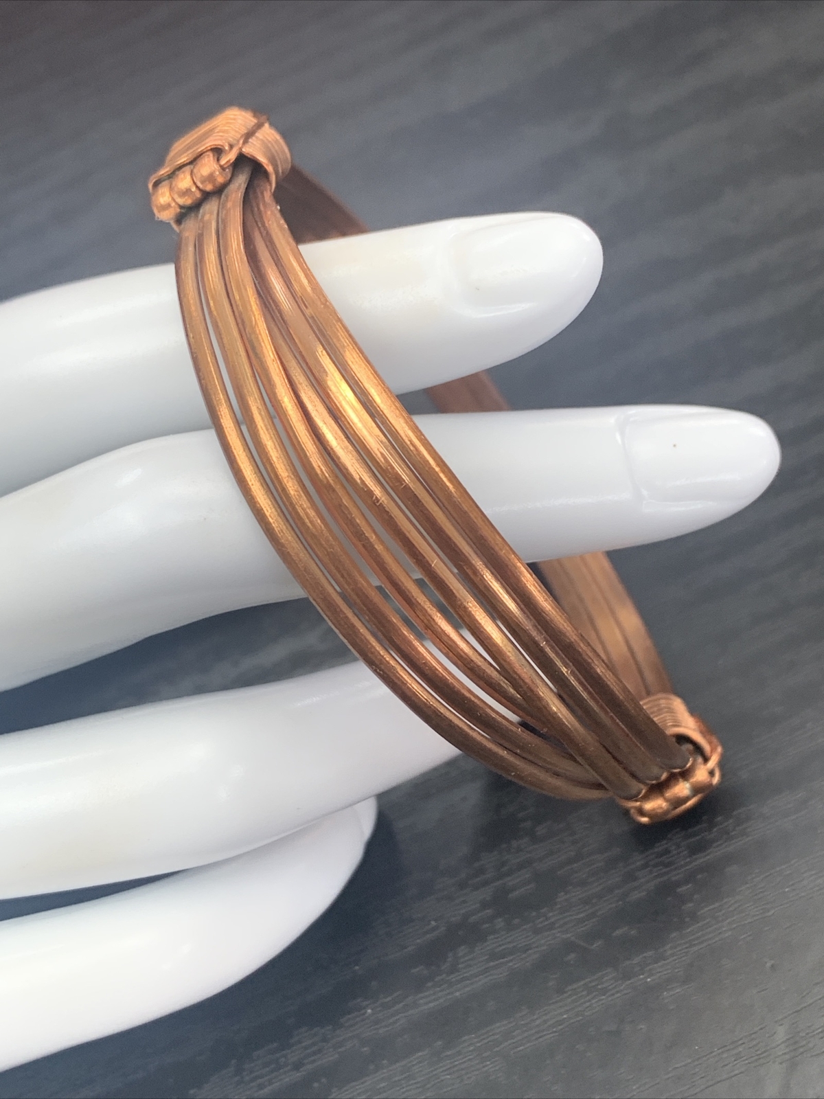 Vintage quality solid copper open back hand made … - image 1